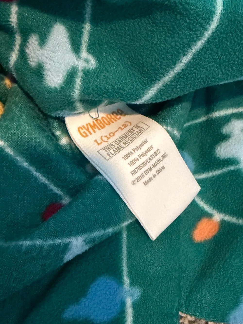 Gymboree Girls Christmas Pajama Set Green Holiday Fleece Button Up Sz 10 12